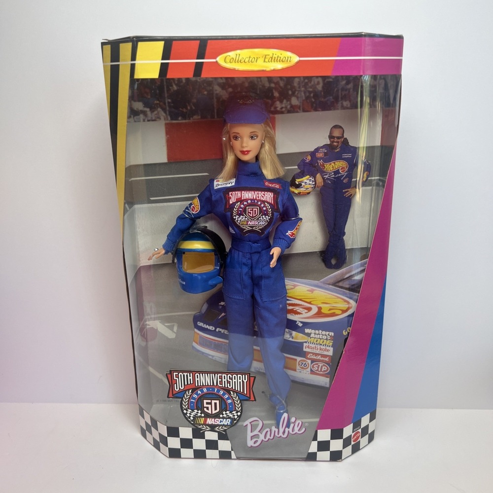 1998 NASCAR 50th Anniversary Barbie #20442 Collector Edition NRFB Mattel Vintage